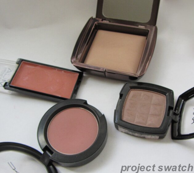travel makeup - blush, contour, highlight